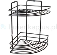 Pojemniki łazienkowe - Sepio Sepio koszyk łazienkowy czarny 10POLLAZ2PBNA - miniaturka - grafika 1