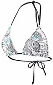Stroje kąpielowe - Beco damski trójkątny top, z wyjmowanymi wkładkami, nadaje się jako bikini B lub C wielokolorowa biały/kośćrowy 34 36150 - miniaturka - grafika 1