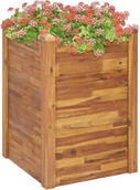 Donice - vidaXL Donica ogrodowa, 60x60x84 cm, lite drewno akacjowe - miniaturka - grafika 1