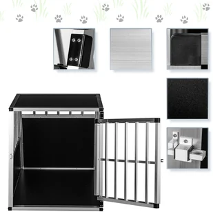 PETSTUFF TRANSPORTER DLA PSA ZWIERZĄT ALUMINIOWA KLATKA 30070002 - Sprzęt podróżny i transportery dla psów - miniaturka - grafika 5