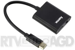 Hama POLSKA Kabel adapter USB-C - USB-C + Jack 3,5mm 135748 - Adaptery i przejściówki - miniaturka - grafika 2