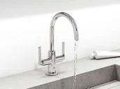 Baterie umywalkowe - Kludi Nova Fonte Puristic Bateria umywalkowa wysoka chrom 201180515 - miniaturka - grafika 1