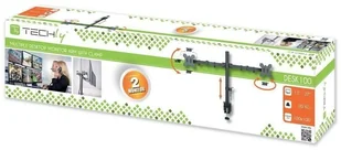 Techly Techly Podwójne ramię biurkowe LED/LCD 13-27 cali 2x10kg VESA regulowane AJTEYL000027514 - Akcesoria do monitorów - miniaturka - grafika 6