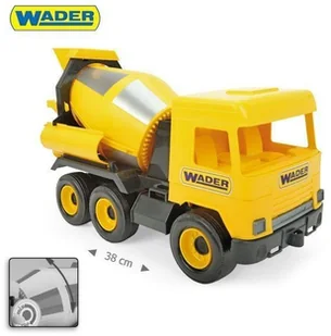 Wader Middle Truck Betoniarka żółta w kartonie - Samochody i pojazdy dla dzieci - miniaturka - grafika 2