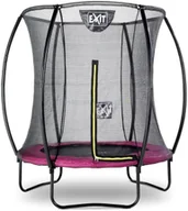 Trampoliny - Exit Trampolina Exit Silhouette Rosa 183 cm z siatką holenderska różowa 12.93.06.60 - miniaturka - grafika 1