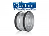 Złącza i kolanka wentylacyjne - Alnor Złączka nyplowa z uszczelką (nypel) do przewodów 200mm NSL-200 - miniaturka - grafika 1