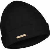 Czapki i chusty sportowe męskie - Helikon Czapka Beanie 100% Wełna Merino Czarna - miniaturka - grafika 1