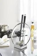 Pozostałe akcesoria kuchenne - Yamazaki Stojak na łyżkę i pokrywkę Tower biały YAM-02248 - miniaturka - grafika 1