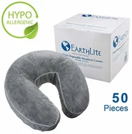 Olejki i świece do masażu - EarthLite eart hlite jednorazowe pokrowce na zagłówki są do masażu (50 sztuk)  miękkie pokrycie higieniczne do masażu w kształcie perełki z gumką dookoła/gabinecie lekarskim akcesoria do masażu, akcesoria, stół 35200 - miniaturka - grafika 1