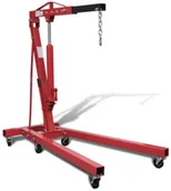 Wciągarki - Vidaxl Żuraw warsztatowy składany, 2 tony 88,2 kg - miniaturka - grafika 1