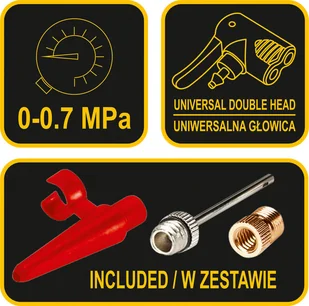 Vorel POMPKA NOŻNA JEDNOTŁOKOWA Z MANOMETREM 82001 82001 - Narzędzia warsztatowe - miniaturka - grafika 4