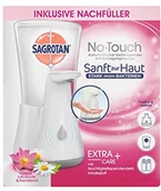 Mydła - Sagrotan SAGROTAN no-touch automatyczny dozownik mydła bieli łącznie z Humidity kwiat lotosu + kamillenoel, płynne mydło, ręczny 250 ML 3057805 - miniaturka - grafika 1
