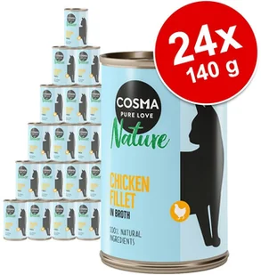 Cosma Megapakiet Nature 24 x 140 g Tuńczyk z całymi sardelkami - Mokra karma dla kotów - miniaturka - grafika 3