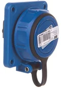 Gniazdka elektryczne - PCE Polska sp. z o.o. Gniazdo tablicowe 10/16A 2P+Z 230V /75x75/ niebieskie IP68 NAUTILUS 20341-8b - miniaturka - grafika 1