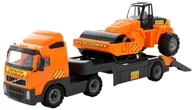 Samochody i pojazdy dla dzieci - Wader POLESIE POLESIE Volvo samochód holownik z walcem w siatce - miniaturka - grafika 1