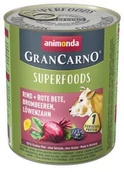 Mokra karma dla psów - Animonda GranCarno Superfoods Wołowina, Burak, Jeżyny, Mniszek Lekarski 800 g - miniaturka - grafika 1