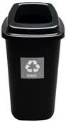 Kosze na śmieci - FENIKS Perlux na odpady sortowane 90 ja czarny odpady mieszane - miniaturka - grafika 1