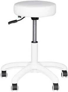 ACTIVESHOP Taboret Kosmetyczny AM-303-2 Biały 10003_134992 - Krzesła i taborety kosmetyczne - miniaturka - grafika 3