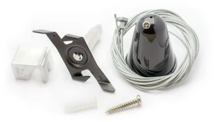 Spectrum System szynowy SPS 2 zawiesie z autoregulacją i linką 3m czarne - Akcesoria do oświetlenia - miniaturka - grafika 2