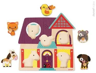 Janod Puzzle muzyczne Moi mali przyjaciele - Instrumenty muzyczne dla dzieci - miniaturka - grafika 7