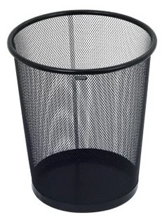 Eagle Kosz z siatki na papier, metalowy, czarny KOK0270025 - Artykuły biurowe - miniaturka - grafika 2