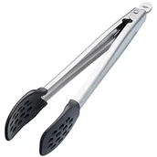Akcesoria fotograficzne - Kitchen Craft Master Class szczypce kuchenne z metalu, nylon-głowa, 18°cm (17,8°cm), czarno-srebrny, 28  x  18  x  18 cm MCTONG28 - miniaturka - grafika 1