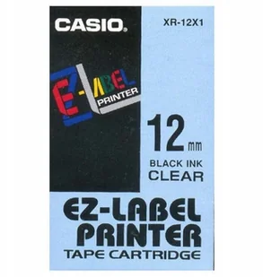 Casio XR-24YW1, 24mm x 8m, czarny druk / żółty podkład, taśma oryginalna - Papier do drukarek - miniaturka - grafika 7