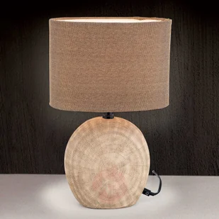 Orion Ceramiczna lampa stołowa Ethno 52 cm brązowa - Lampy stojące - miniaturka - grafika 2