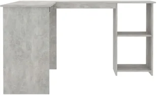 vidaXL vidaXL Biurko narożne, betonowa szarość, 120x140x75 cm, płyta wiórowa - Biurka - miniaturka - grafika 5