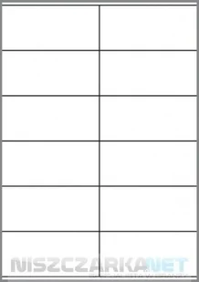 Galeria papieru Etykiety samoprzylepne UNI12 - Etykiety do drukarek - miniaturka - grafika 2