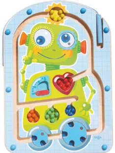Haba Drewniana Gra Magnetyczny labirynt Robot Ron 301474 - Gry planszowe - miniaturka - grafika 2