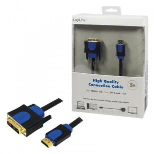 Logilink Kabel HDMI-DVI 5m CHB3105 - Kable - miniaturka - grafika 2