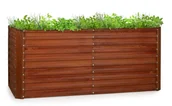 Skrzynie ogrodowe - Blumfeldt Blumfeldt Rust Grow, ogrodowa grządka podwyższona, ocynkowana blacha stalowa, rdzawe wykończenie GDMB4-Rust200*100*90 - miniaturka - grafika 1