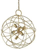 Lampy sufitowe - Ideal Lux Lampa wisząca żyrandol Konse SP6 156026 oprawa wisząca złota 156026 - miniaturka - grafika 1