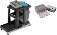 Wózki serwisowe - Numatic EM3 z SRK17 + SRK21 wózek serwisowy z wiaderkami do dezynfekcji - miniaturka - grafika 1