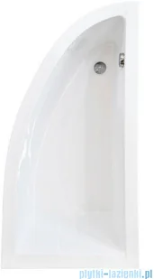 Besco  Praktika 140x70cm wanna asymetryczna prawa + obudowa + syfon ( #WAP-140-Np/OAP-140-Np/19975 ) - Wanny - miniaturka - grafika 3