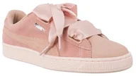 Trampki damskie - Puma Suede Heart Pebble 365210-01 różowy - miniaturka - grafika 1
