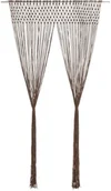 Zasłony - vidaXL Zasłona z makramy, kolor taupe, 140 x 240 cm, bawełna - miniaturka - grafika 1