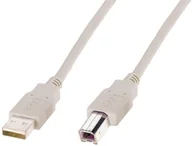 Kable USB - ASSMANN USB2.0 Anschlusskabel 3 m USB A to USB B Beige Bulk AK-300105-030-E - miniaturka - grafika 1