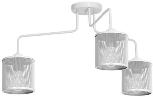 Decoland Żyrandol DAMA 1xE27/60W/230V bialy - Lampy sufitowe - miniaturka - grafika 3