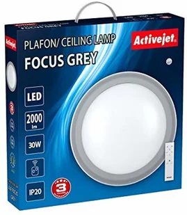 ActiveJet Plafon LED AJE-FOCUS Grey + pilot - Lampy sufitowe - miniaturka - grafika 2