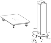 Urządzenia medyczne - STERILON Akcesoryjny zestaw kółek SterilOn Flow 144W biały mat Akcesoryjny zestaw kółek SterilOn Flow 144W biały mat STERILON 243660 - miniaturka - grafika 1