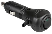 Akcesoria rowerowe - Lampa zapalniczki samochodowej wtyczka uniwersalny z kablem do tego celu 12/24 V 39003 - miniaturka - grafika 1