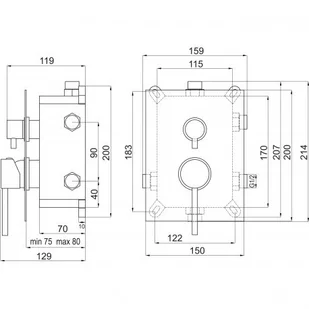 Ferro Bateria FIESTA Box-podtynkowa 3-F, chrom BFI7P3BOX / Szybka Wysyłka / Ponad 8000 miejsc odbioru! BFI7P3BOX - Baterie podtynkowe - miniaturka - grafika 2