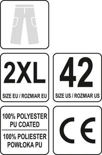 YATO SPODNIE ROBOCZE OCIEPLANE WODOODPORNE XXL YT-80959 - Odzież robocza - miniaturka - grafika 4