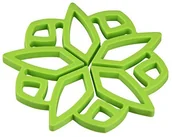 Podstawki pod garnki - Fackelmann 44512 podstawki elastyczny Tropical, silikonowe, koral/niebieski/zielony, 15.5 x 15.2 x 1 cm 44512 - miniaturka - grafika 1