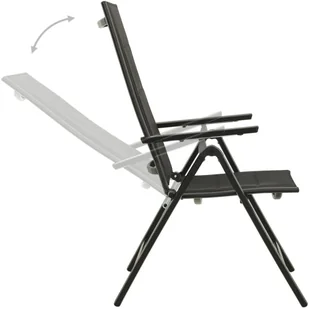 vidaXL Składane krzesła ogrodowe, 2 szt., textilene i aluminium!! 312189 - Fotele i krzesła ogrodowe - miniaturka - grafika 6