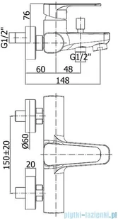 Paffoni Sly Bateria wannowa z kompletem natryskowym chrom SY024CR | - Baterie umywalkowe Paffoni Sly Bateria wannowa z kompletem natryskowym chrom SY024CR | - Baterie umywalkowe - miniaturka - grafika 2
