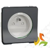 Gniazdka elektryczne - Schneider Electric MUREVA STYL Mechanizm gniazda 2P+PE IP55 antracyt MUR36133 MUR36133/SCH - miniaturka - grafika 1