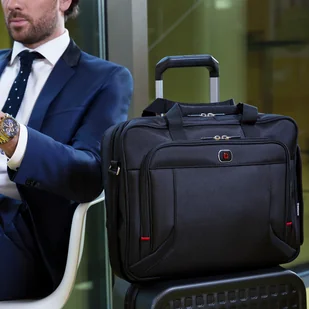 Wenger 600649 PROSPECTUS 16" torba na laptopa z kieszenią na iPada, tablet, eReader, czarna, 15 l - Etui do tabletów - miniaturka - grafika 10